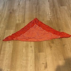 Red vintage head scarf